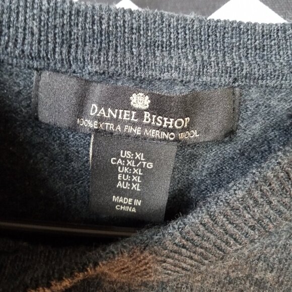 David Bishop 100% extra fine merino wool grey sweater Womens XL - - Picture 3 of 5